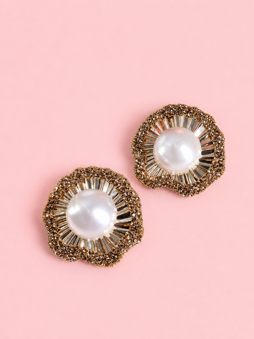 Celeste Pearl Statement Earrings