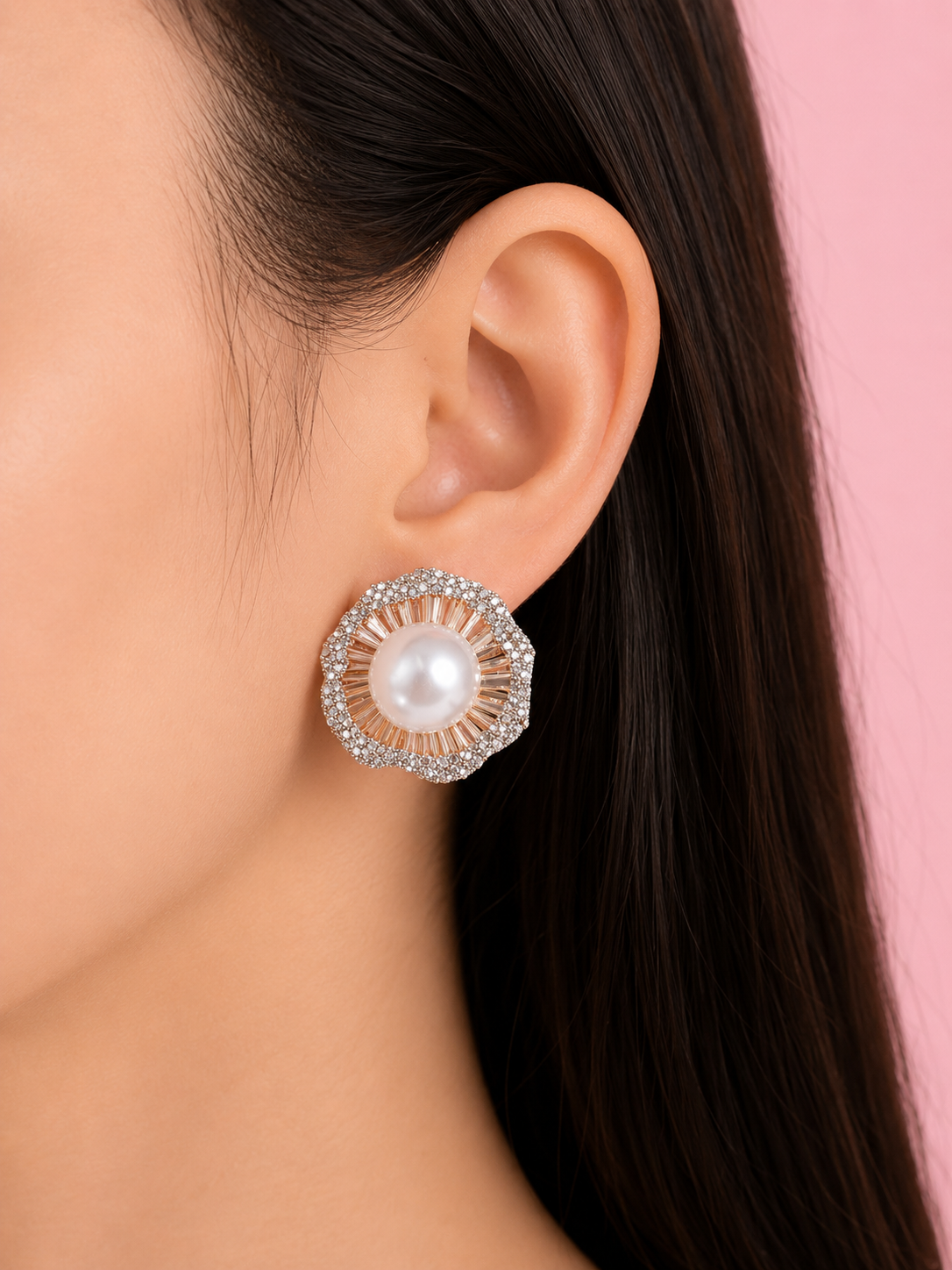 Celeste Pearl Statement Earrings