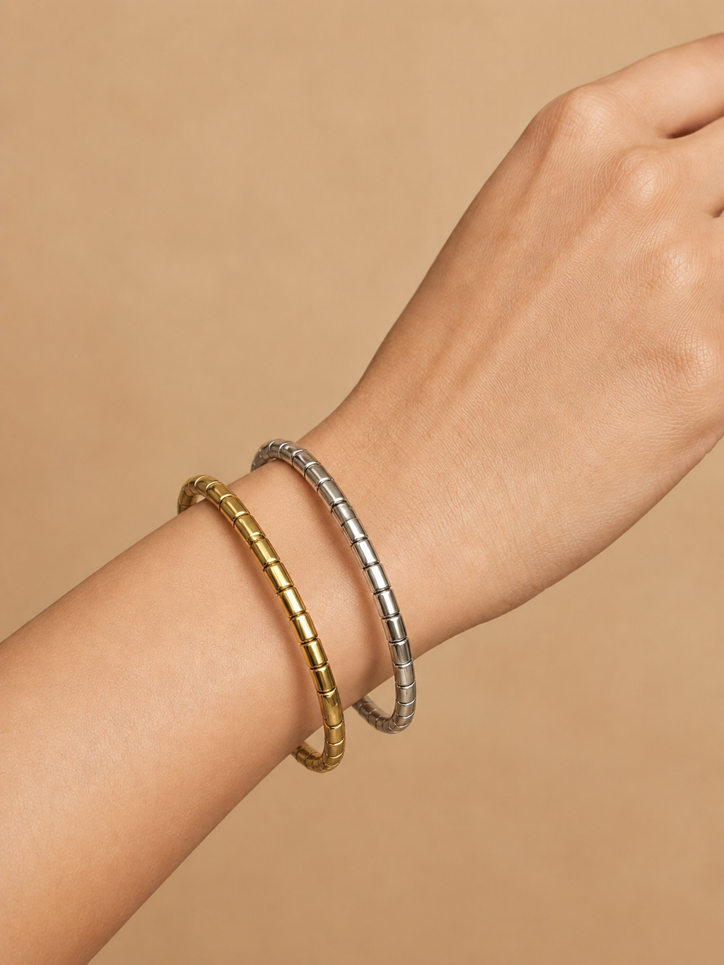 Sleek Segmented Kada Bracelet