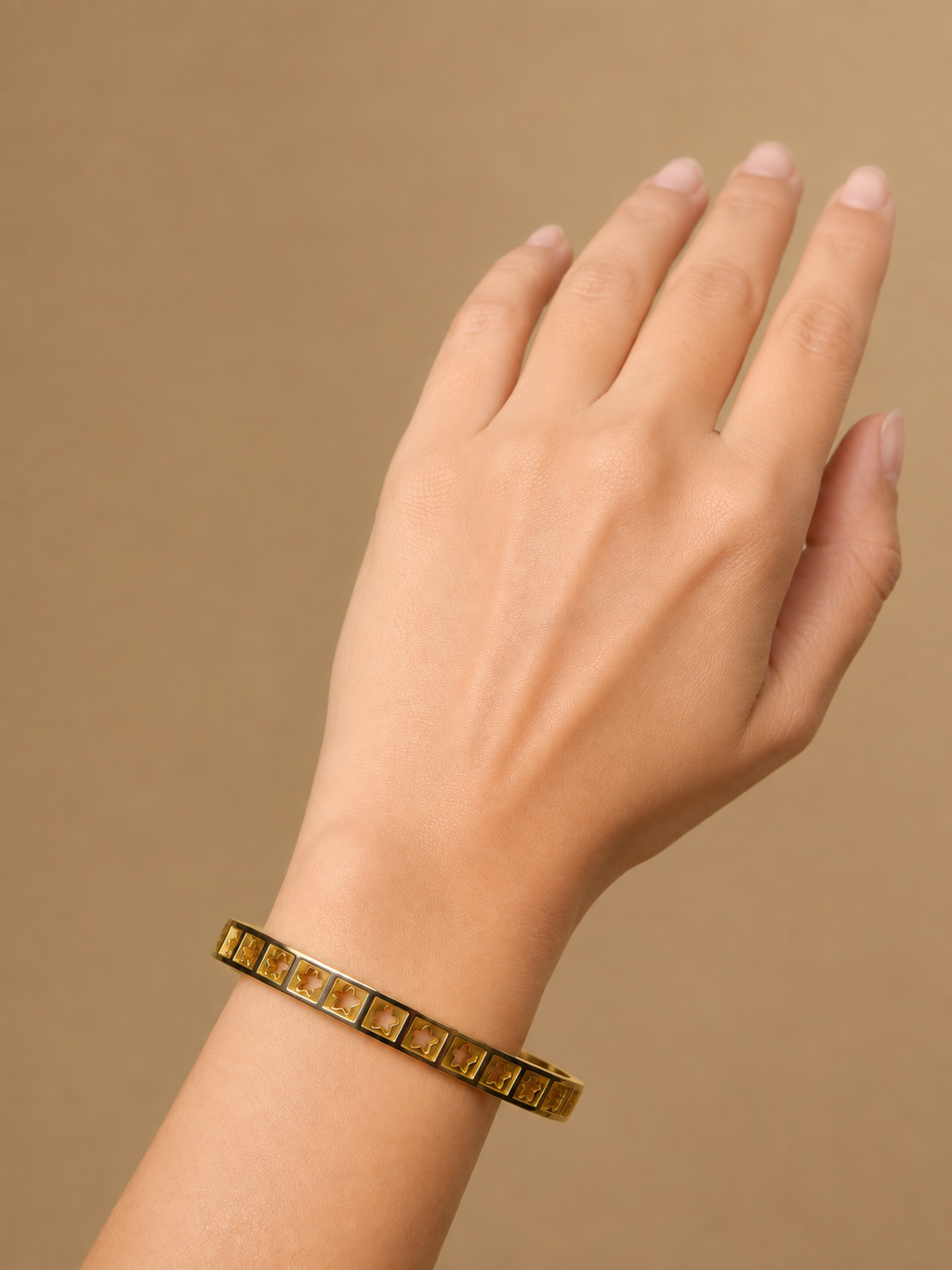 Two-Tone Star Cut-Out Kada