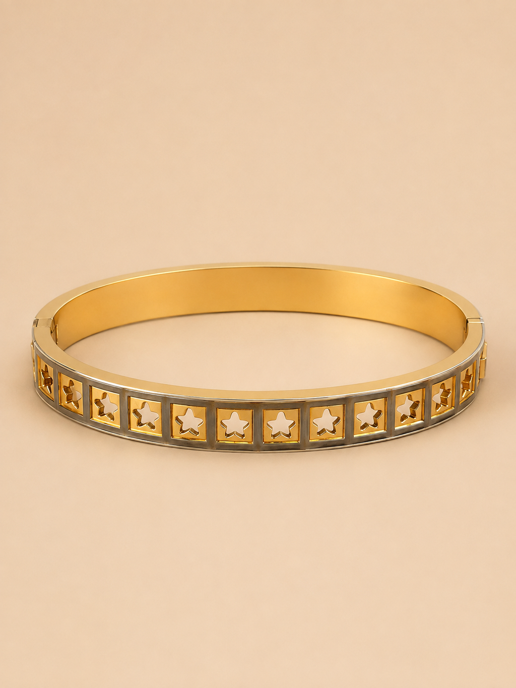 Two-Tone Star Cut-Out Kada