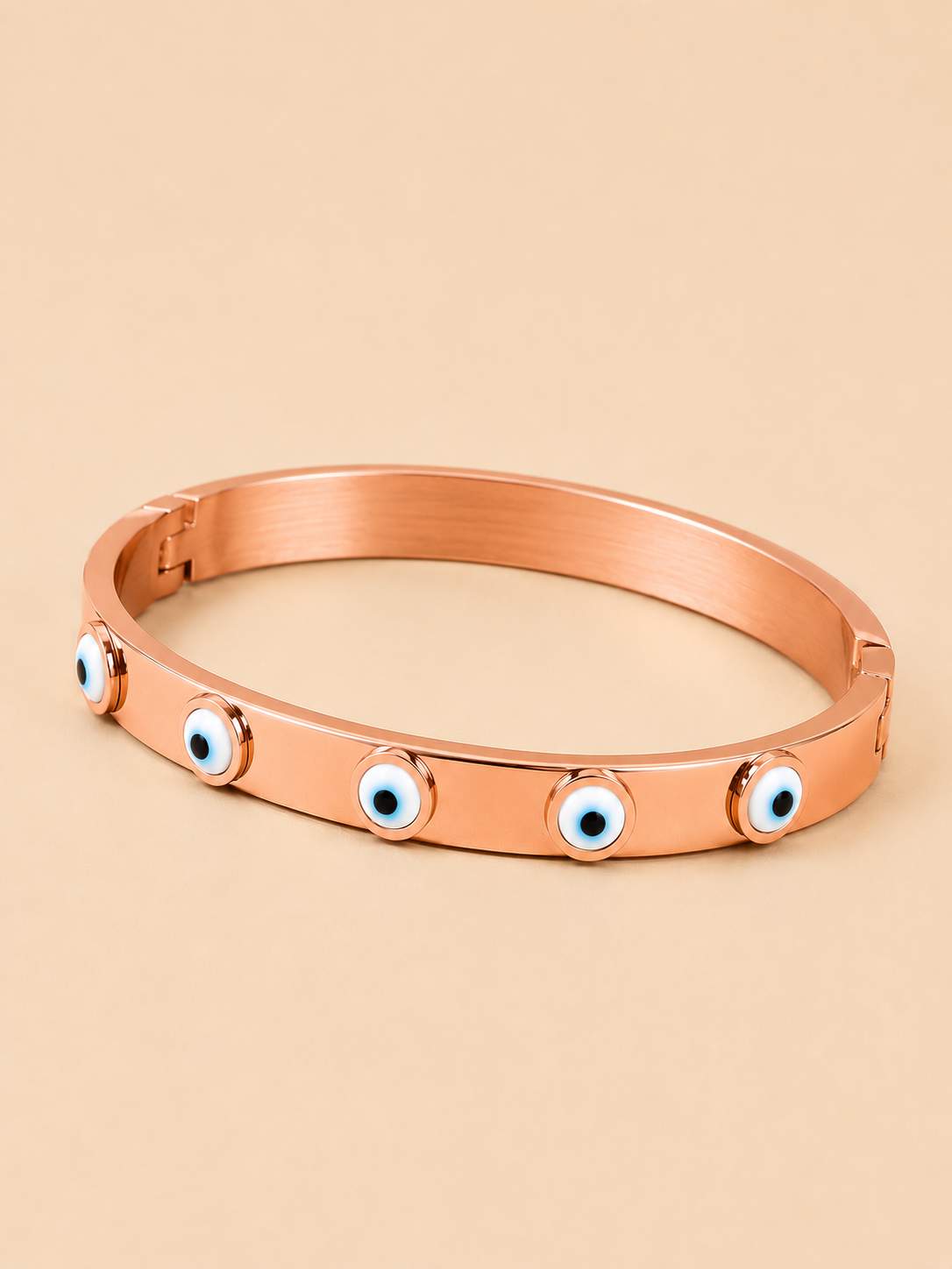 Evil Eye Stainless Steel Kada Bracelet